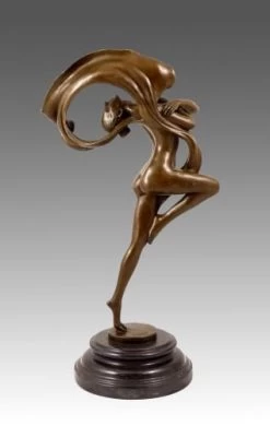Beautiful Art Nouveau Nude Bronze Dancer From F. Pompon -Salvador Dali Shop 636 459300b9c8fd6a