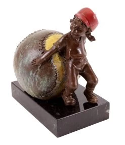 Bronze Figure - Girl With Baseball - Sign. Martin Klein 10 Bronze Figure - Girl With Baseball - Sign. Martin Klein -Salvador Dali Shop 637 559300b9d2b536