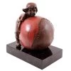 Bronze Statuette - Boy With Baseball - Sign. M. Klein