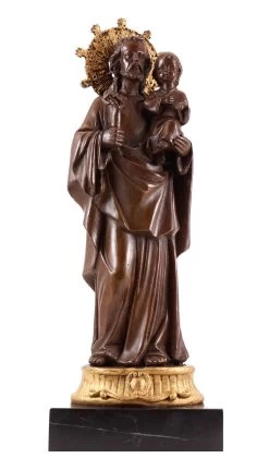 Bronze Figure - Joseph Holding The Jesus-child - A. A. Weinman -Salvador Dali Shop 647 659300ba879ee5