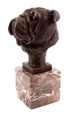 Head Of A French Bulldog - Animal Sculpture - Real Bronze -Salvador Dali Shop 648 559300ba90cff6