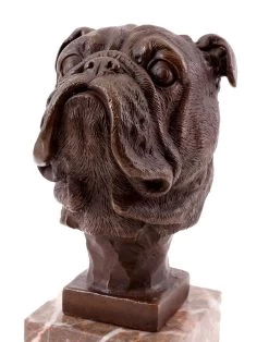 Head Of A French Bulldog - Animal Sculpture - Real Bronze -Salvador Dali Shop 648 659300ba92e2e7