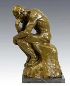Famous Bronze Sculpture - The Thinker - Signed Auguste Rodin