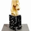 Golden Horse Head Made Of Fiberglass - Noble Ross - Martin Klein