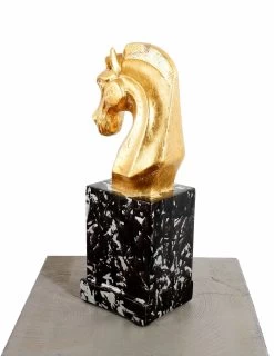 Golden Horse Head Made Of Fiberglass - Noble Ross - Martin Klein -Salvador Dali Shop 668 359300bb283b77