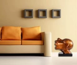 African Head Of Fiberglass - Congo Man - Martin Klein