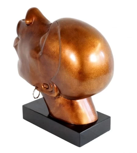 African Head Of Fiberglass - Congo Man - Martin Klein 6 African Head Of Fiberglass - Congo Man - Martin Klein - Image 6