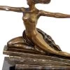 Art Deco Bronze Amazon On Marble Base Signed M. Bouraine