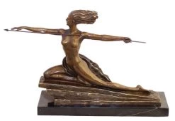 Art Deco Bronze Amazon On Marble Base Signed M. Bouraine -Salvador Dali Shop 67 559300a2cdd927