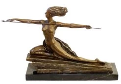 Art Deco Bronze Amazon On Marble Base Signed M. Bouraine -Salvador Dali Shop 67 659300a2d00957