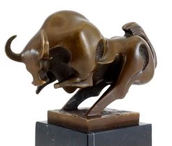 Cubist Bull In Miniature Format - Real Bronze - Milo -Salvador Dali Shop 694 359300bc2250b1