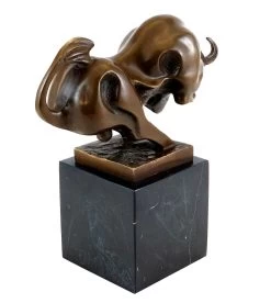 Cubist Bull In Miniature Format - Real Bronze - Milo -Salvador Dali Shop 694 6