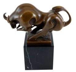 Cubist Bull In Miniature Format - Real Bronze - Milo -Salvador Dali Shop 694 8
