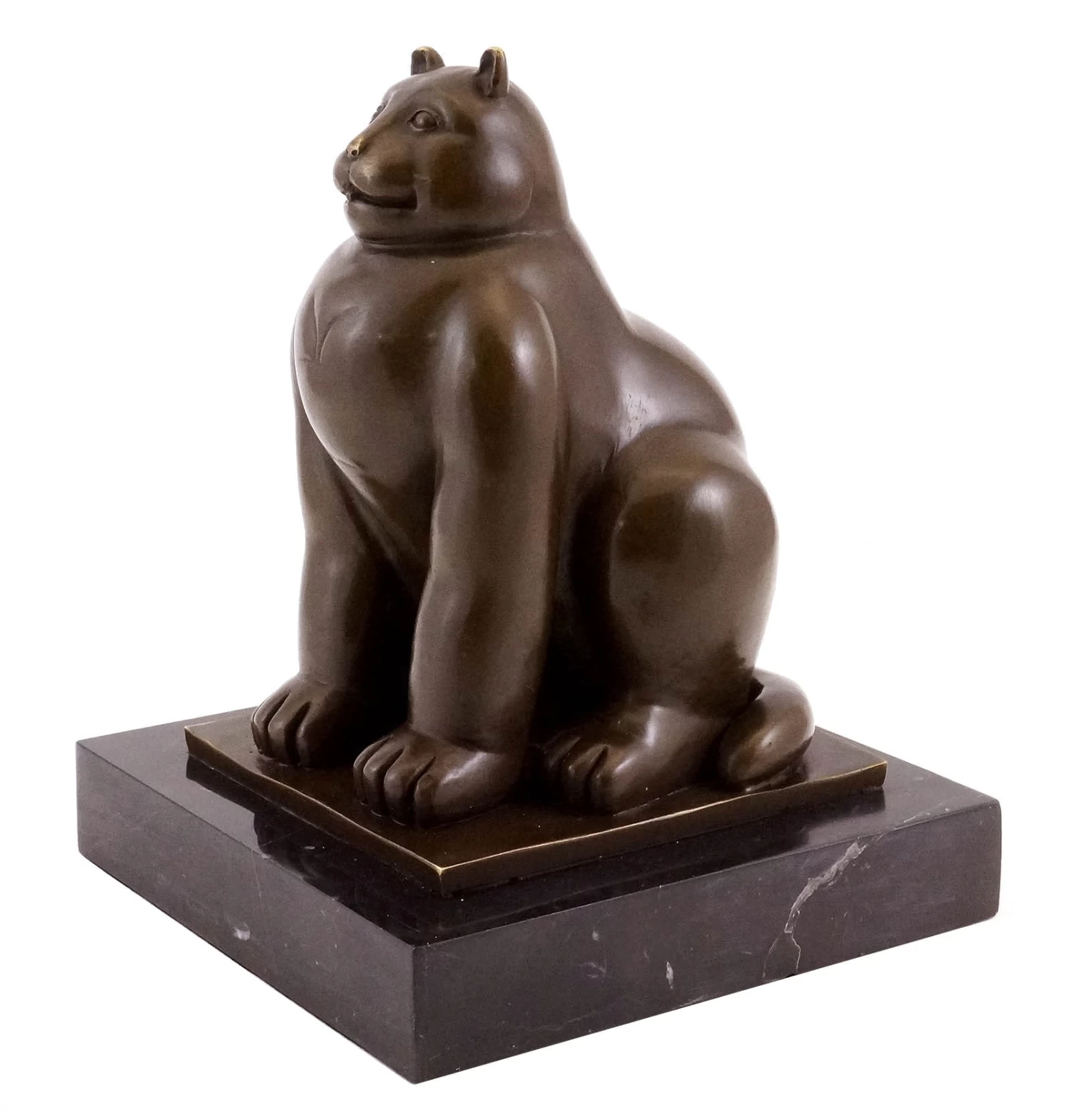 Fernando Botero - Fat Cat - Bronze Sculpture - Signed 3 Fernando Botero - Fat Cat - Bronze Sculpture - Signed - Image 3