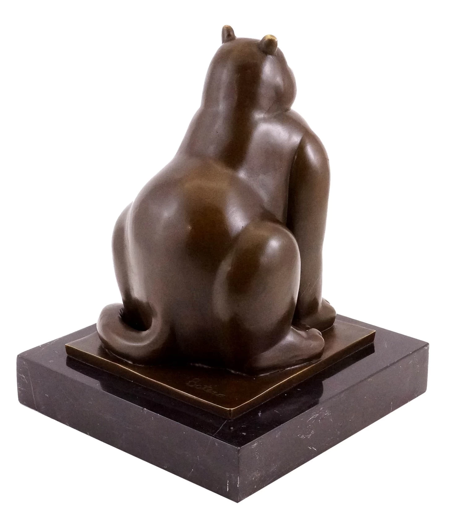 Fernando Botero - Fat Cat - Bronze Sculpture - Signed 4 Fernando Botero - Fat Cat - Bronze Sculpture - Signed - Image 4