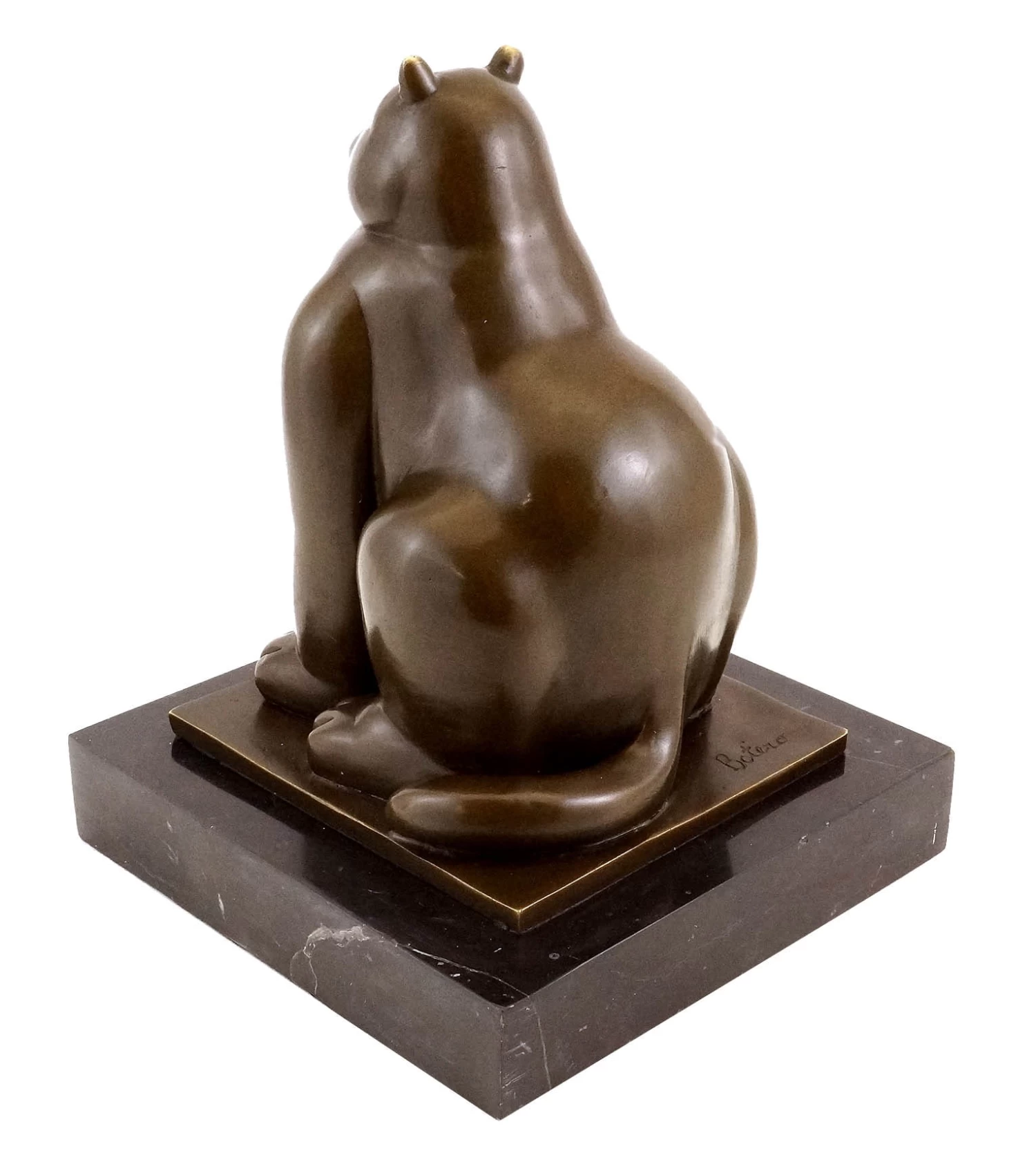 Fernando Botero - Fat Cat - Bronze Sculpture - Signed 5 Fernando Botero - Fat Cat - Bronze Sculpture - Signed - Image 5