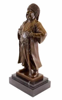 Russian Cossack - Bronze Figure - Eugene Lanceray - Real Bronze
