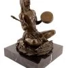 Carl Kauba - Indian With Drum - Bronze Figure - Signed