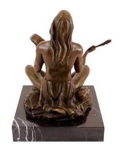 Carl Kauba - Indian With Drum - Bronze Figure - Signed 13 Carl Kauba - Indian With Drum - Bronze Figure - Signed -Salvador Dali Shop 706 6
