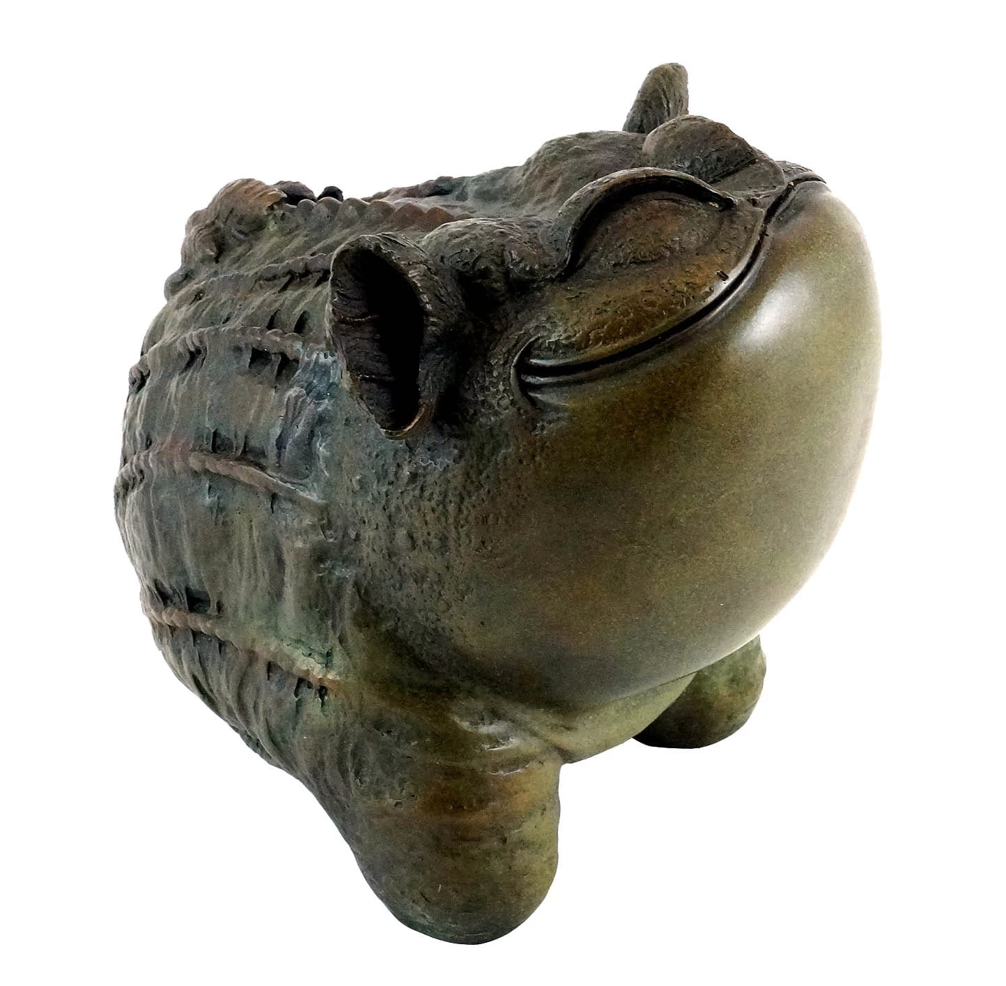 Funny Chinese Bronze Sculpture Frog - Toad - Signed By Milo 1 Funny Chinese Bronze Sculpture Frog - Toad - Signed By Milo