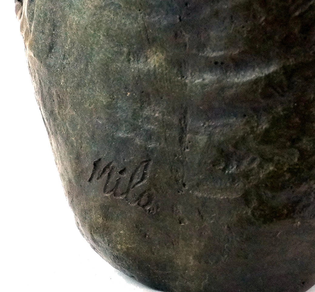 Funny Chinese Bronze Sculpture Frog - Toad - Signed By Milo 6 Funny Chinese Bronze Sculpture Frog - Toad - Signed By Milo - Image 6