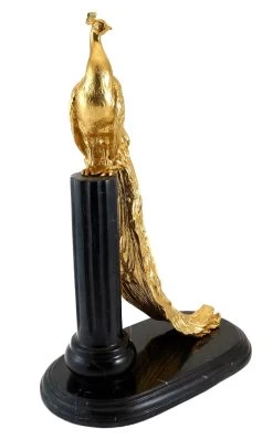 Proud Peacock On Marble - Gilded With Gold Leaf - Bronze -Salvador Dali Shop 716 459300bd6e0c1e