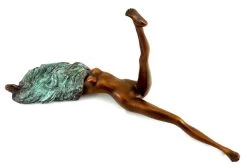 Camouflage / Veiled Woman Nude - Erotic Bronze - J. Patoue