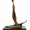 Erotic Female Nude - Bronze On Marble - Signed By J. Patoue