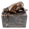 Sleeping Nude On Marble - Erotic Bronze - Signed By Milo