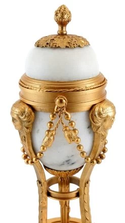 Fabergé Egg - White Marble/Bronze With Gold Leaf, Peter Fabergé -Salvador Dali Shop 720 459300bd972b41