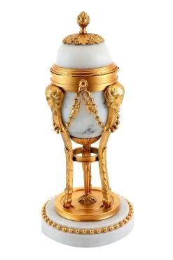 Fabergé Egg - White Marble/Bronze With Gold Leaf, Peter Fabergé -Salvador Dali Shop 720 559300bd989efe