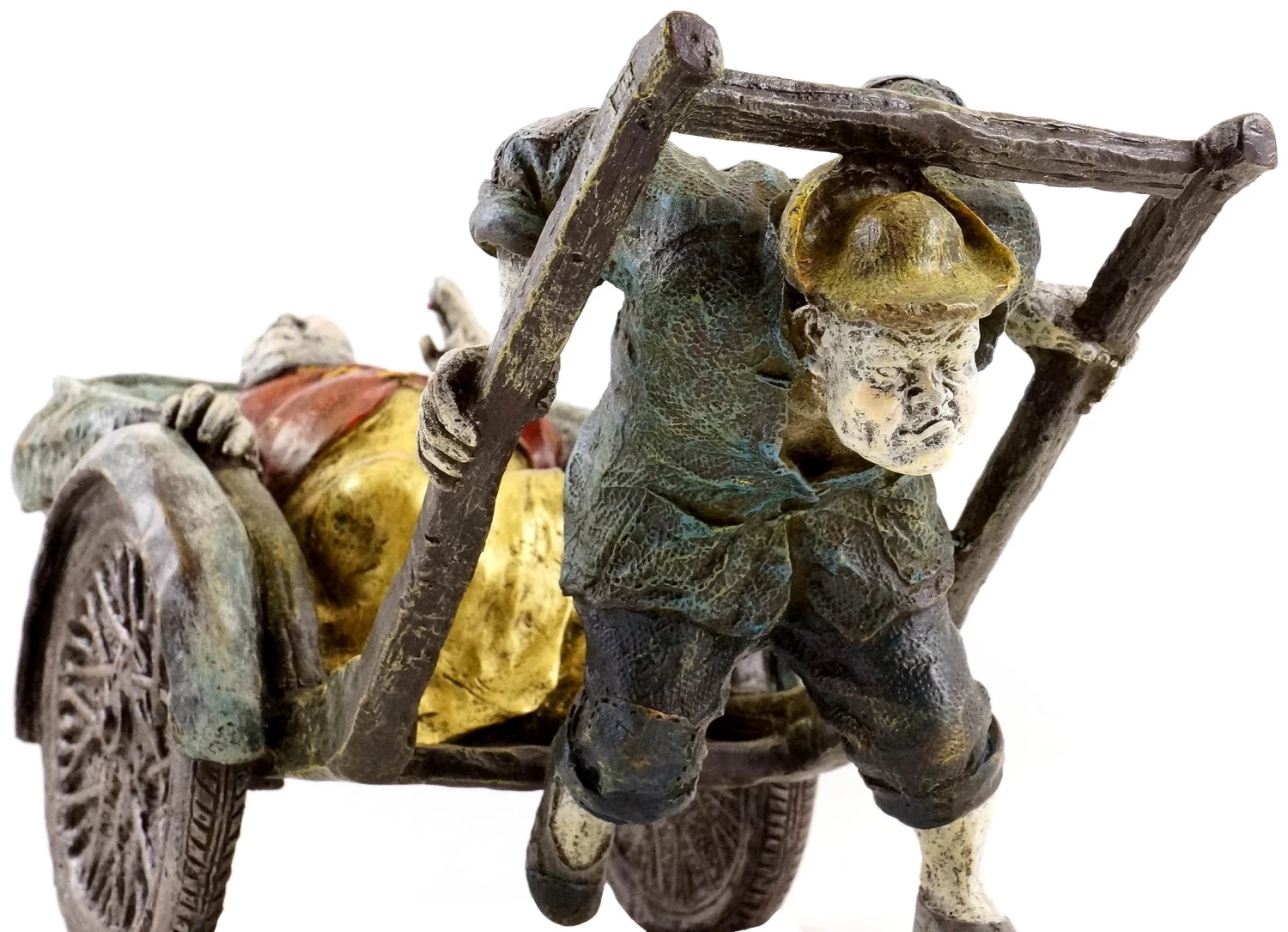 The Chinese Coachman - Hand-painted Bronze Figure - Milo 2 The Chinese Coachman - Hand-painted Bronze Figure - Milo - Image 2