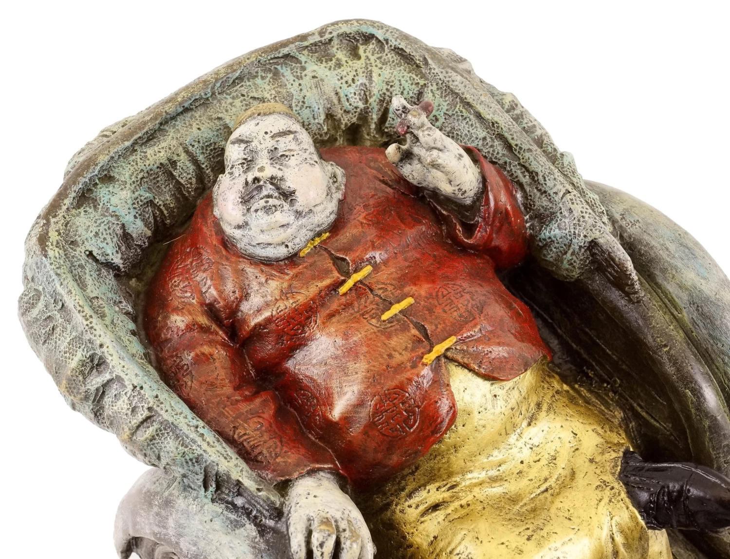 The Chinese Coachman - Hand-painted Bronze Figure - Milo 3 The Chinese Coachman - Hand-painted Bronze Figure - Milo - Image 3