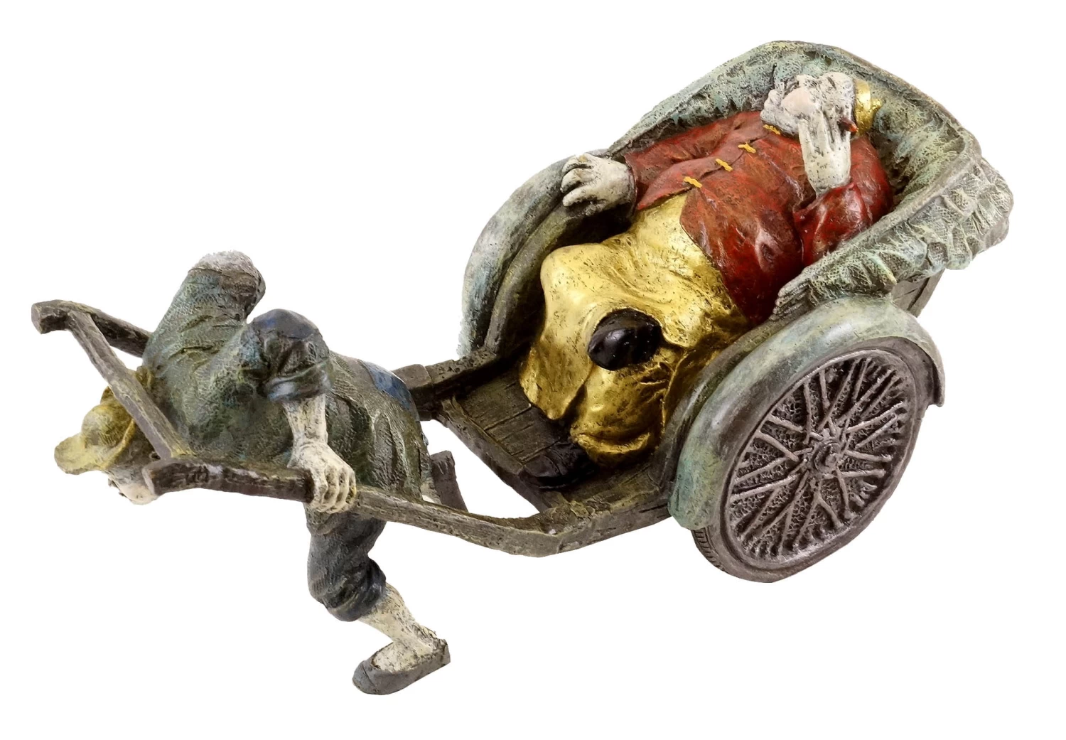 The Chinese Coachman - Hand-painted Bronze Figure - Milo 5 The Chinese Coachman - Hand-painted Bronze Figure - Milo - Image 5