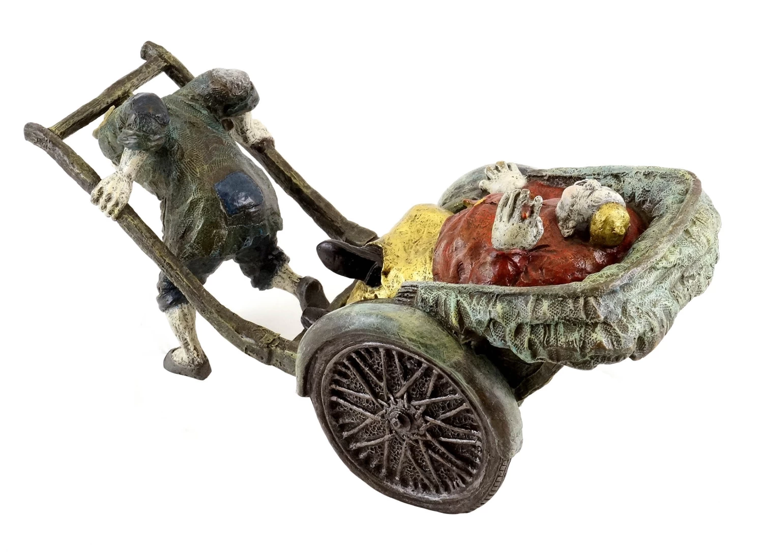 The Chinese Coachman - Hand-painted Bronze Figure - Milo 7 The Chinese Coachman - Hand-painted Bronze Figure - Milo - Image 7