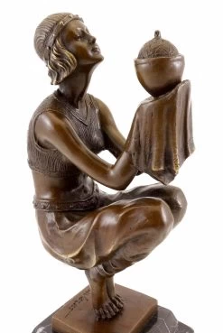 Oblivion (1920) - Georges Duvernet - Art Deco Bronze Figure