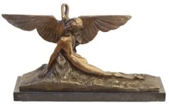 Art Deco Bronze Statue - Leda And Swan - A. Gennarelli -Salvador Dali Shop 73 759300a2fde54f