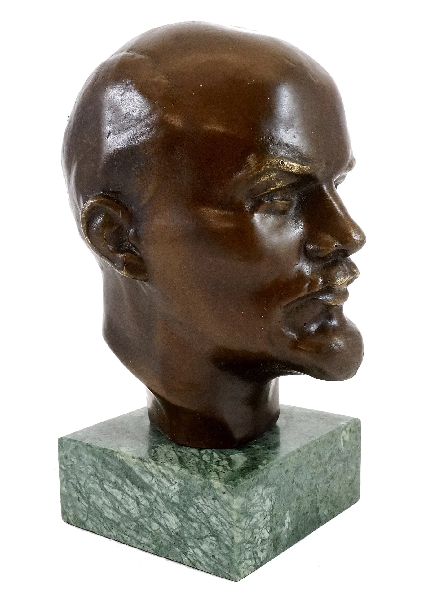 Bronze Statue - Vladimir Ilyich Lenin - On Marble Base - Signed 2 Bronze Statue - Vladimir Ilyich Lenin - On Marble Base - Signed - Image 2