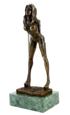 Erotic Bronze Figurine - Bondage Girl Marina - M. Nick -Salvador Dali Shop 758 559300bf61b17c