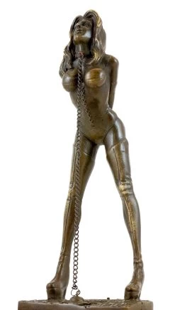 Erotic Bronze Figurine - Bondage Girl Marina - M. Nick -Salvador Dali Shop 758 7