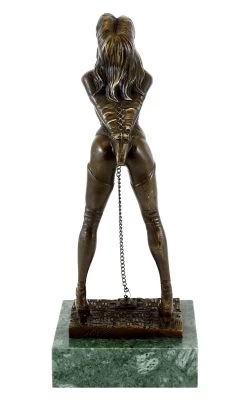 Erotic Bronze Figurine - Bondage Girl Marina - M. Nick -Salvador Dali Shop 758 8