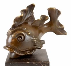 Animal Bronze Figure - Cute Goldfish - Martin Klein - Signed