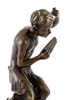 Bronze Figure - Dancing Satyr With Panpipe - Jules J. Labatut -Salvador Dali Shop 765 459300bfab6f27
