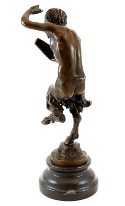 Bronze Figure - Dancing Satyr With Panpipe - Jules J. Labatut -Salvador Dali Shop 765 559300bfad49a1