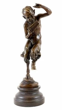 Bronze Figure - Dancing Satyr With Panpipe - Jules J. Labatut -Salvador Dali Shop 765 759300bfb0f991