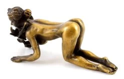 Bronze Figure - Faun Seduces A Maid - Bergmann-stamp - 2 Pieces -Salvador Dali Shop 766 7