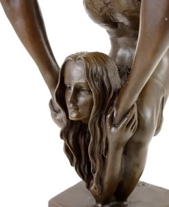 Erotic Bronze Statue - Contortionist - J. Patoue