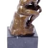 Modern Art Bronze - The Thinker - Signed Auguste Rodin On Marble