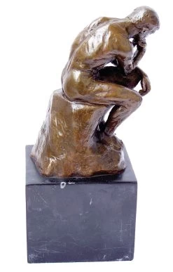 Modern Art Bronze - The Thinker - Signed Auguste Rodin On Marble
