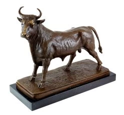 Animal Bronze Sculpture - Bull / Taurus - Signed By Bonheur